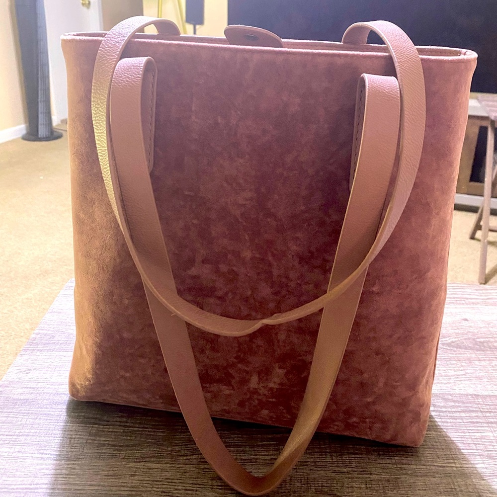 Target-Mauve velvet tote